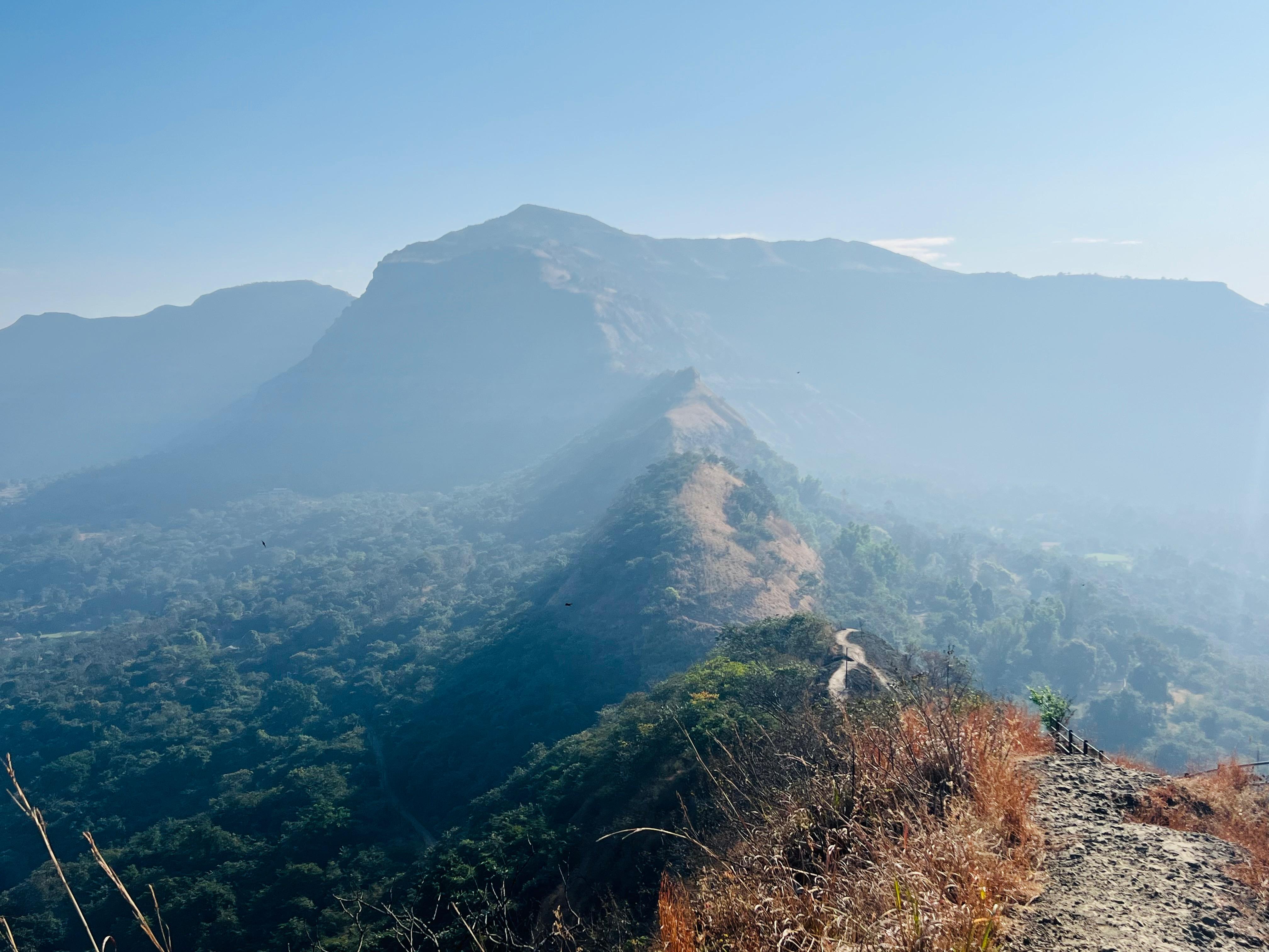 Summit views at Torna Fort, Maharashtra, India